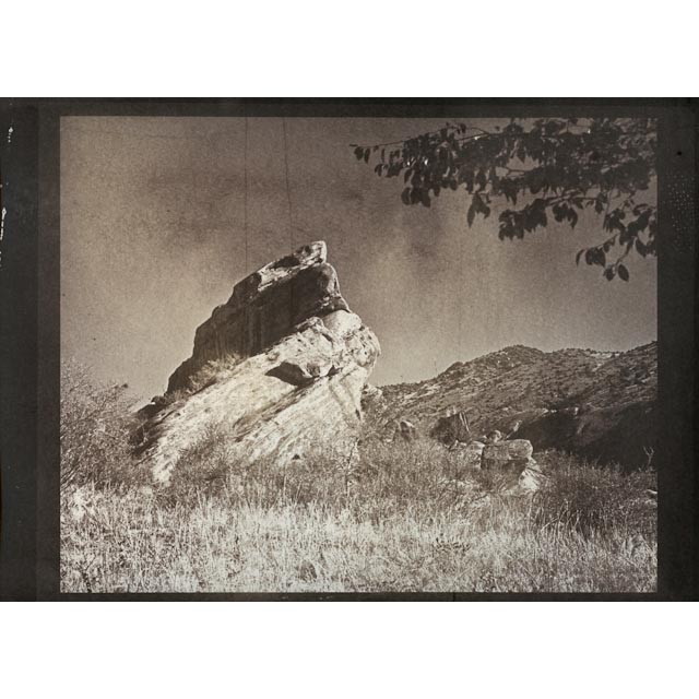 Untitled<br/>
Red Rocks, CO <br/>
Image 2009, Print 2010<br/>
6x7 Film, Digital Negative<br/>
8x10 Van Dyke Print<br/>
on 9x11 140 lb paper<br/>
1